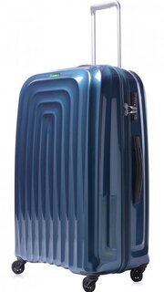 Большой чемодан из поликарбоната 80 л Lojel Wave, синий